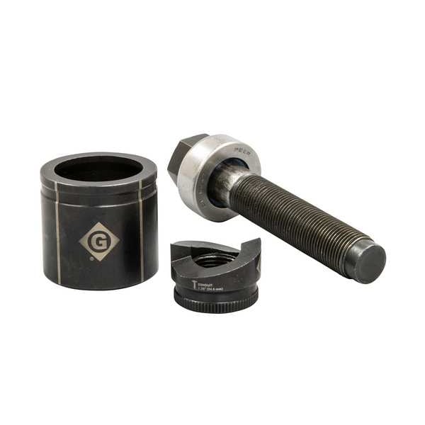 Greenlee 3 Piece Knockout Punch Set, 10 ga Mild Steel or 12 ga
