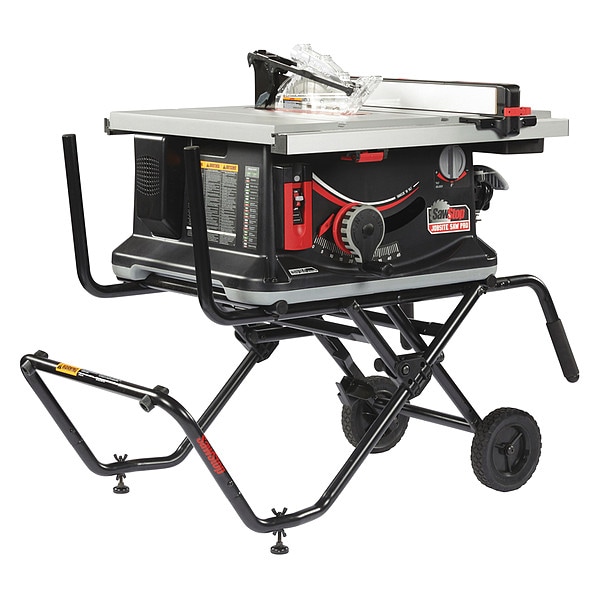 Sawstop Portable Table Saw 10 in Blade Dia., 25 1/2 in JSS120A60 Zoro