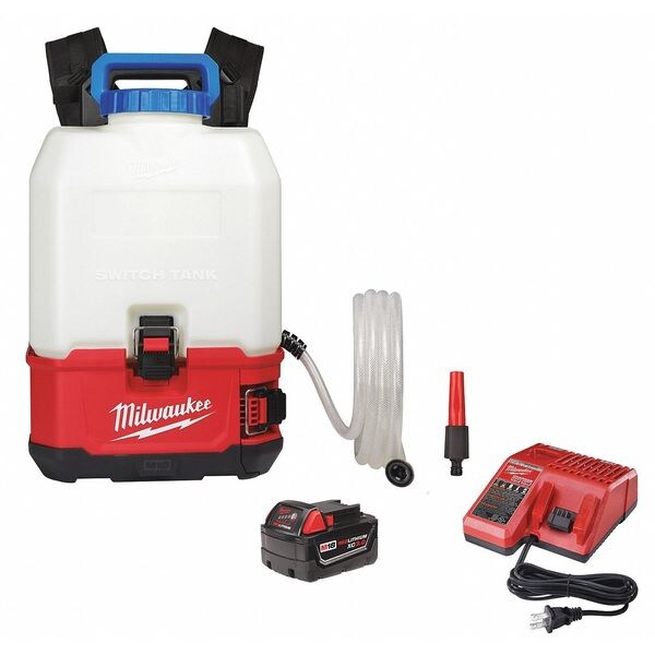 Milwaukee 282021WS 526.72 Backpack Sprayer Kit, Hose 48" L