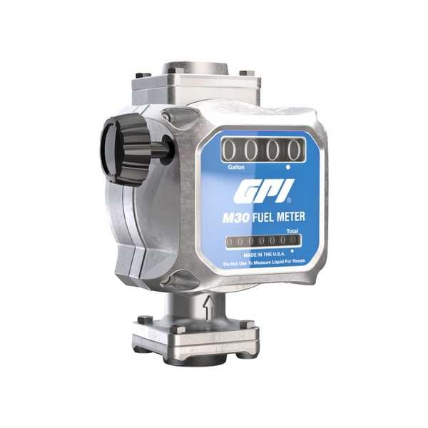 Gpi Mechanical Flowmeter, 1" Connection M30G8N Zoro