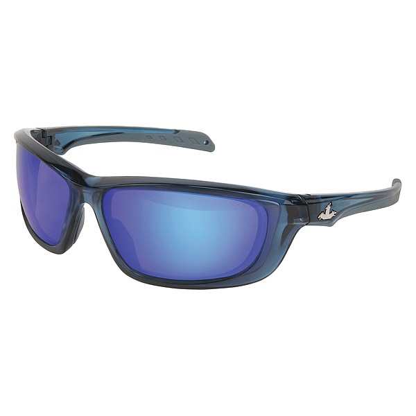 Mcr Safety UD128BZ 28.84 Polarized Safety Glasses, Traditional Blue