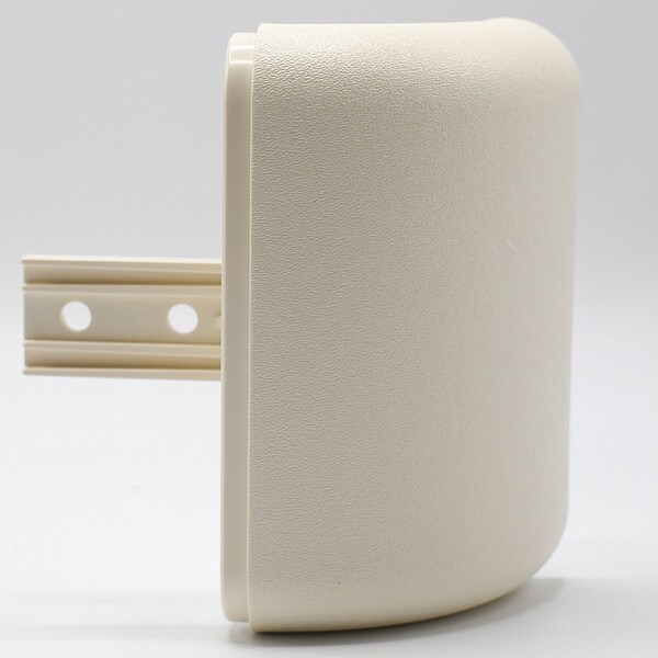 Acrovyn Handrail Return, PETG, Parchment, 3 in L 4CCAP253N Zoro