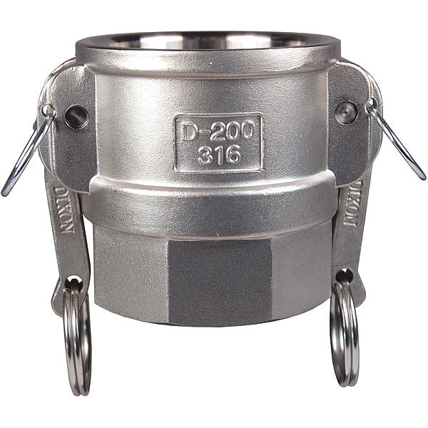 Dixon Valve & Coupling Cam and Groove Coupling, 1/2", 316 SS G50DSS Zoro