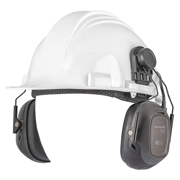 Honeywell Howard Leight Hard Hat Mounted Electronic Ear Muffs, 24 dB, VeriShield 1035153VS Zoro