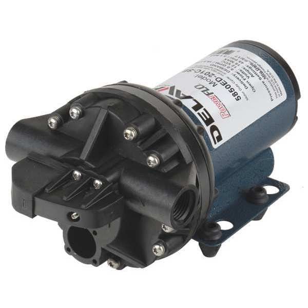 Delavan Ag Pumps Diaphragm Pump, Polypropylene, Geolast(R), 12VDC, 5 GPM 5850ED201CSB Zoro