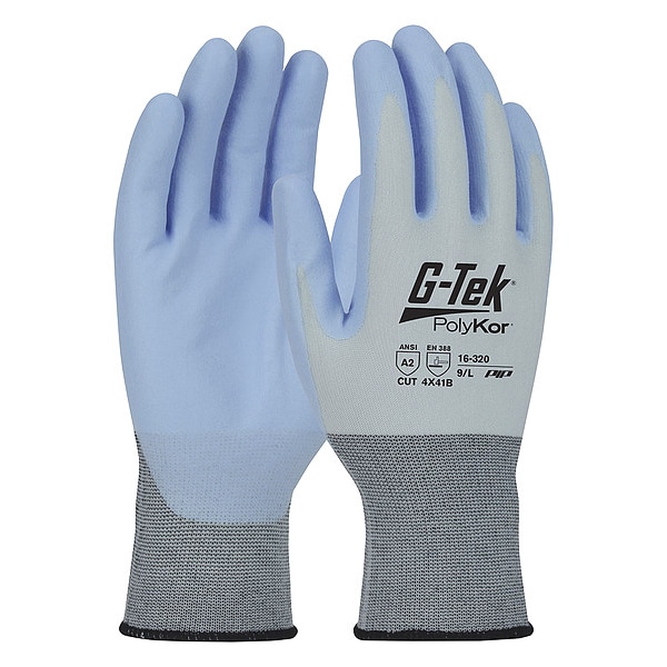 Pip CutResistant Gloves, M, 8" L, PR, PK12 16320/M Zoro