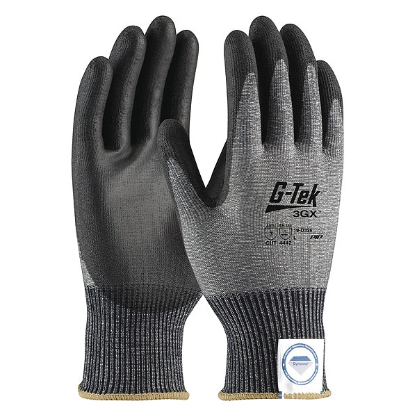 Pip CutResistant Gloves, XL, 10" L, PR, PK12 19D326/XL Zoro