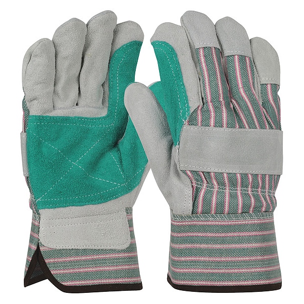 Pip Leather Gloves, L, Gunn Cut, PR, PK12 500DP Zoro