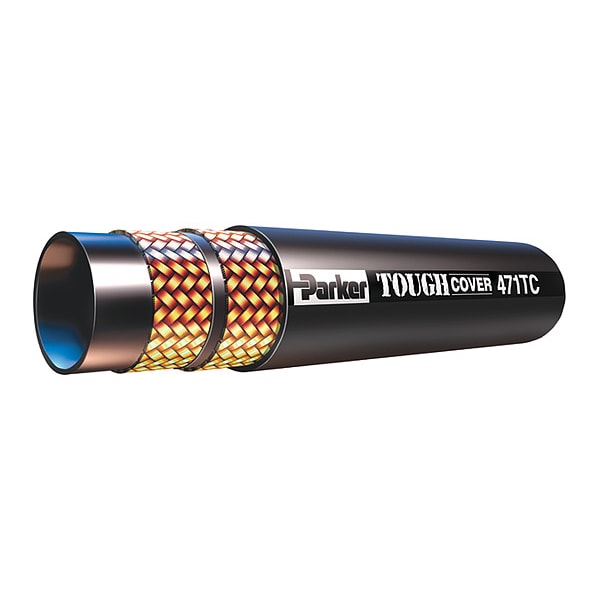 Parker Hydraulic Hose, 3/4" I.D., 250 ft. L, Black 471TC12RL Zoro