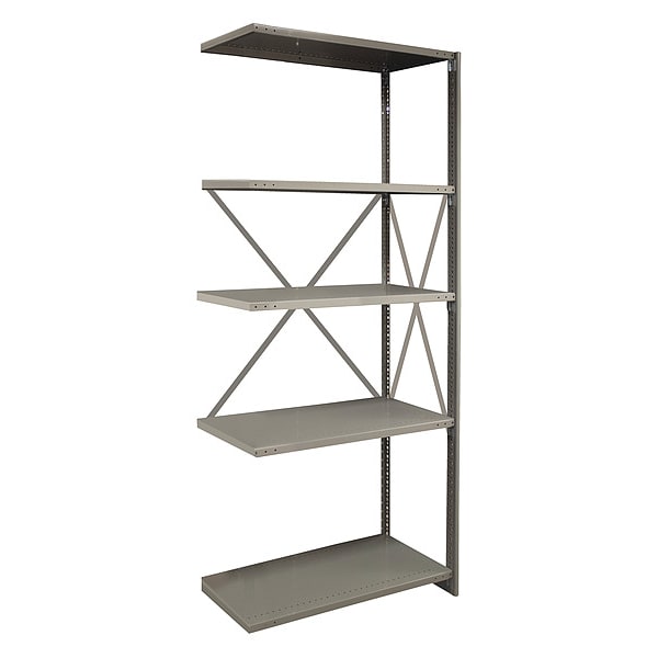 Lyon DDJDP2112 421.76 Metal Shelving, 85" H, 48" W, Gray
