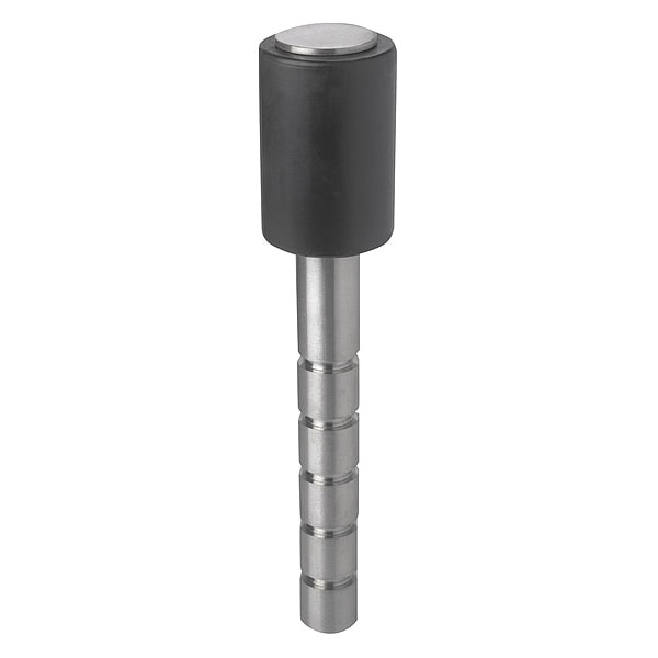 Rockwood Door Stop, Floor Mount, Black, 2" dia. Base 468RKW Zoro