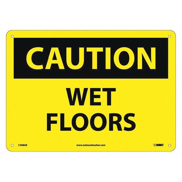Nmc Caution Wet Floors Sign, C408AB C408AB Zoro