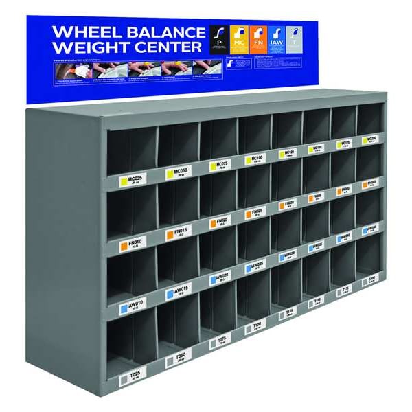 Perfect Equipment Wheel Weight Rack, Steel WALLRACK20 Zoro