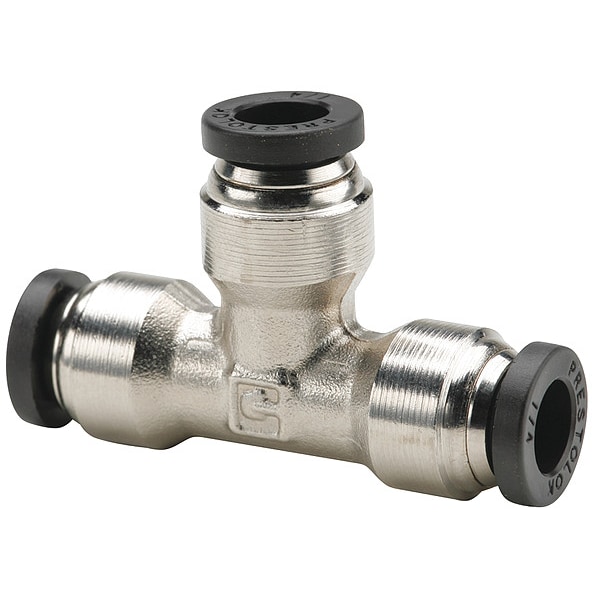 ParkerHannifin 164PW4 5.33 Union Tee, 1/4" Tube Size, Silver