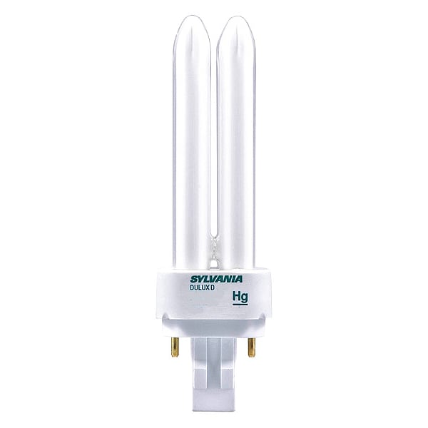 Sylvania Plug-In CFL Bulb, 26W, 1710 lm, 3500K CF26DD/835/ECO