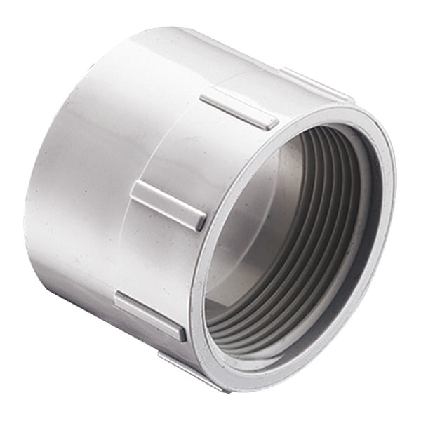 Zoro Select PVC Female Adapter, Socket x FNPT, 6 in Pipe