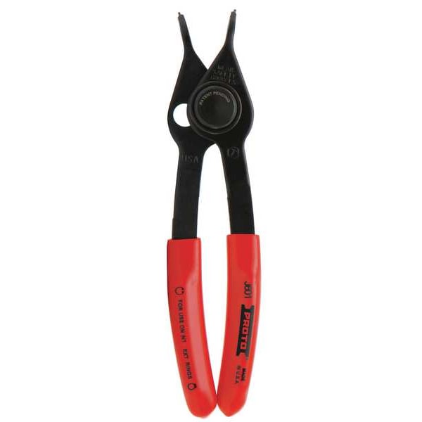 Proto Retaining Ring Plier, Fixed Tip, 53/4" L J601 Zoro