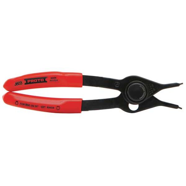 Proto Retaining Ring Plier, Fixed Tip, 57/8" L J603 Zoro
