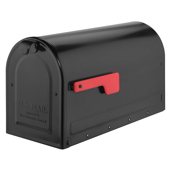 Architectural Mailboxes Mailbox, Black, Powder Coated, 1 Doors, Surface