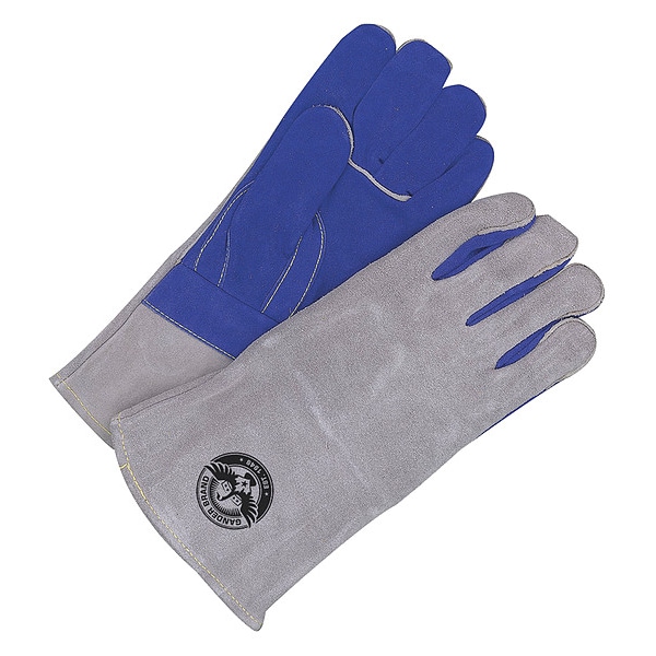 Bdg 60-1-4020 Welding Gloves, Gauntlet Cuff, Straight Thumb