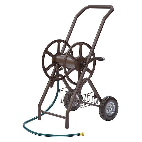 Liberty Garden Hose Reel, Cart, 6 in, Steel 302 Zoro