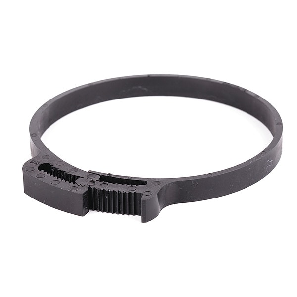 Zoro Select SnapHose Clamp, Black, 3.54"Max ID, PK10 HC85PA66BK Zoro
