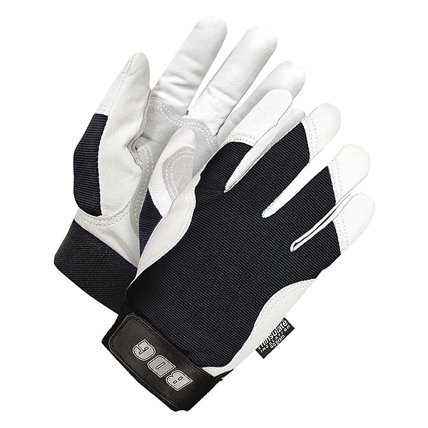 Bdg Mechanics Gloves, L ( 9 ), Black/White 20-9-816-BL