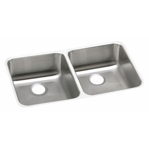 Elkay Sink, SS, 303/4x18.5x53/8", Undr ELUHAD311855 Zoro