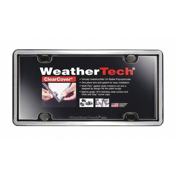 Weathertech ClearCover Frame Kit, Brushed Stainless 60027 Zoro