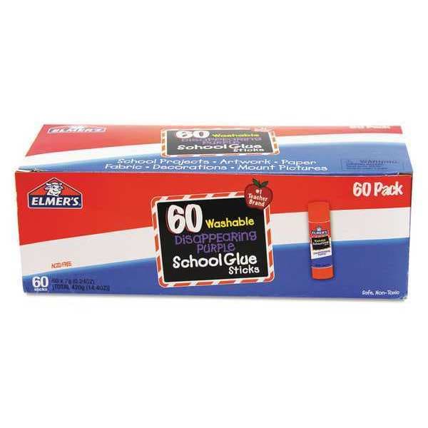 Elmers Glue, Sticks, Polypropylene, PK60 E503 Zoro