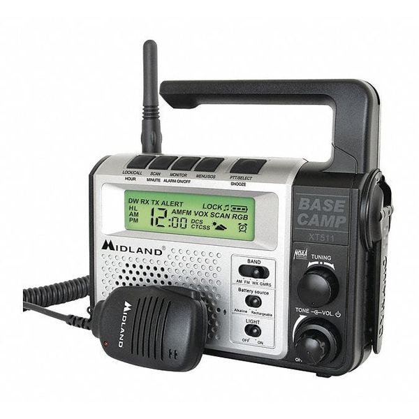 Midland Radio GMRS Emergency Radio, 5Watt, 22 Channel XT511 Zoro