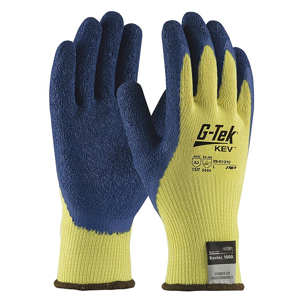 Pip Cut Resistant Coated Gloves, A3 Cut Level, Latex, S, 12PK 09K1310