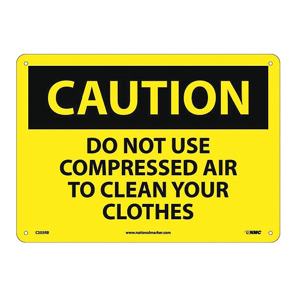 Nmc Do Not Use Compressed Air To Clean Your Sign, C205RB C205RB Zoro