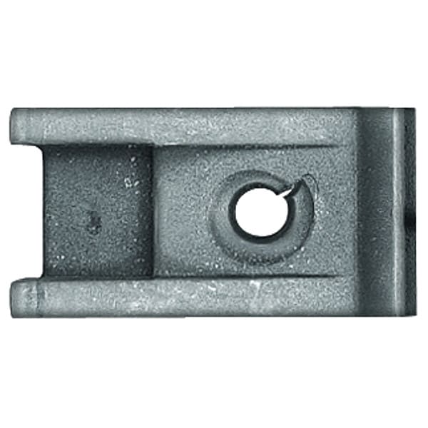 Zoro Select Spring Nut, #8, U Shape, Steel, Phosphate Finish