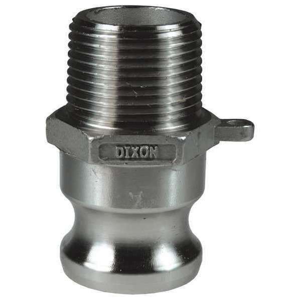 Dixon Valve & Coupling Cam and Groove, SS Adapter x MNPT, 21/2" 250F