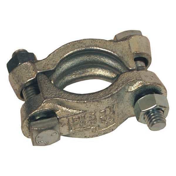 Dixon Double Bolt Clamp, 27/64" 219/64" DL24 Zoro