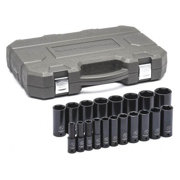 てと uxcell 3/4-Inch Drive 34mm 12-Point Deep Impact Socket, CR