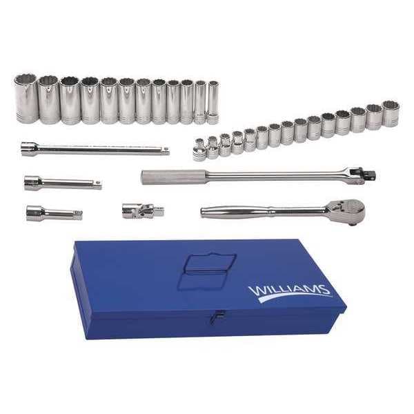 Williams 1/2" Drive Socket Set MSS33F Zoro