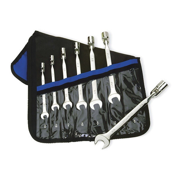 Williams Williams Flex Combo Wrench Set, SAE, High Polish 11940 Zoro