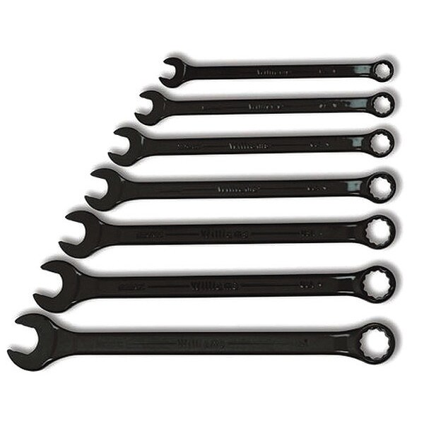 Williams Williams Super Combo Wrench Set, Black, 7 pcs., SAE WS1170BSC