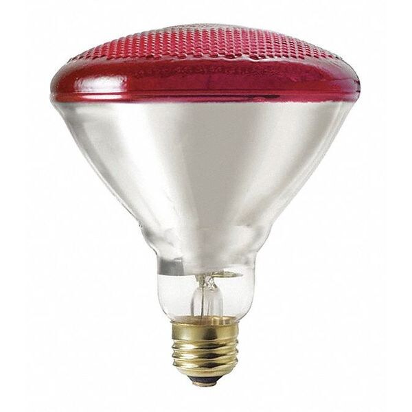 Shat-R-Shield Incandescent, 100W, BR38, Flood Red, PK6 01672
