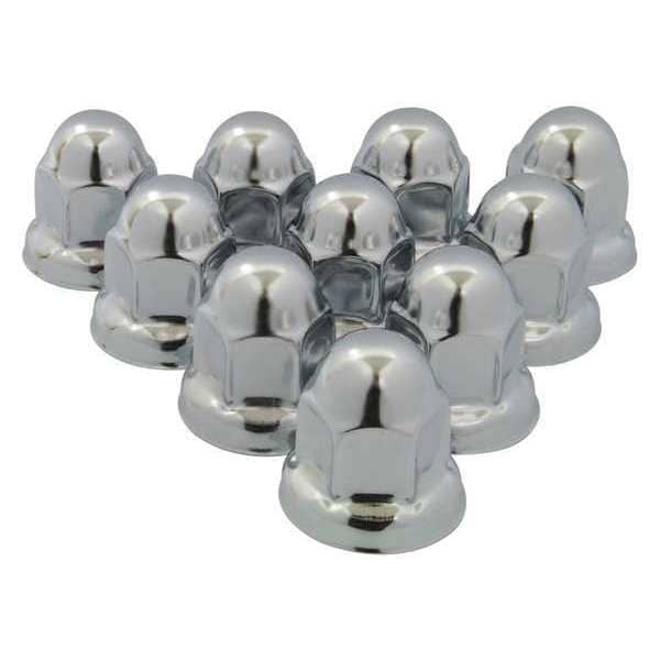 Roadpro Stainless Steel Flanged Lug Nut, 33mm RP33SS10 Zoro