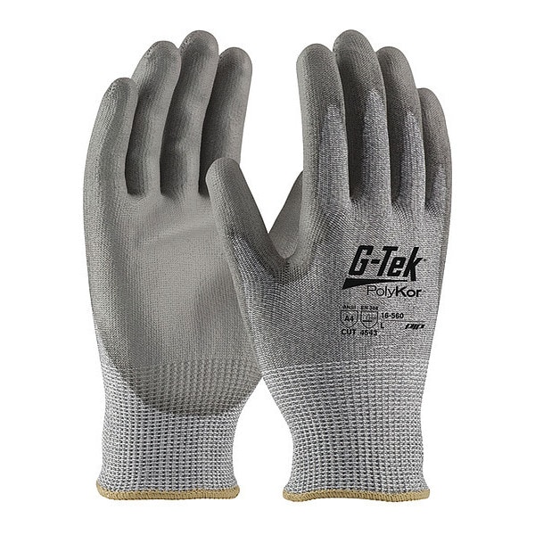 Pip Cut Resistant Coated Gloves, A4 Cut Level, Polyurethane, XS, 12PK 16-560/XS