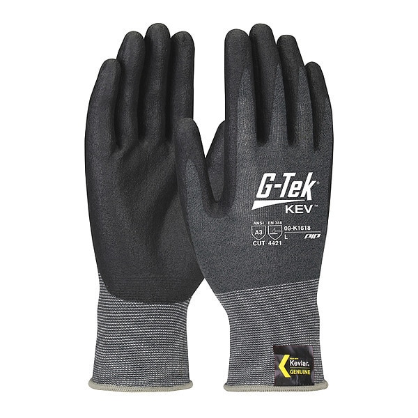 Pip Cut Resistant Coated Gloves, A3 Cut Level, Nitrile, XL, 12PK 09