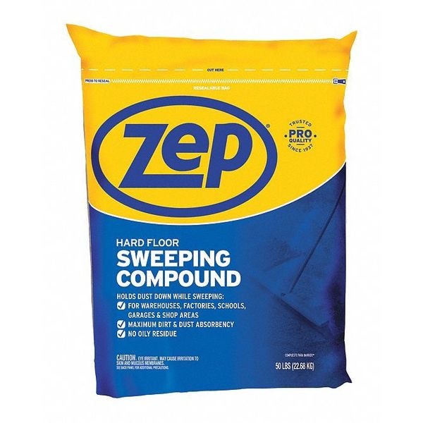 ZEP COMMERCIAL Sweeping Compound,50 lb. (HDSWEEP50) Zoro