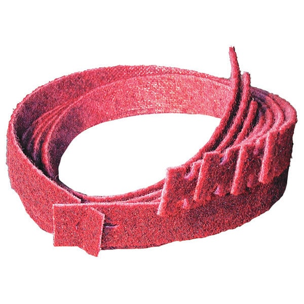 Cs Unitec Fleece Nonwoven Belts, Open, Medium, Red 49002 | Zoro