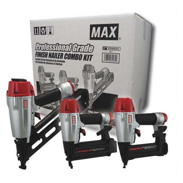 Max Combo Kit, 15ga Brad, 18ga Finish, Stapler 15 GA NAILER COMBO KIT