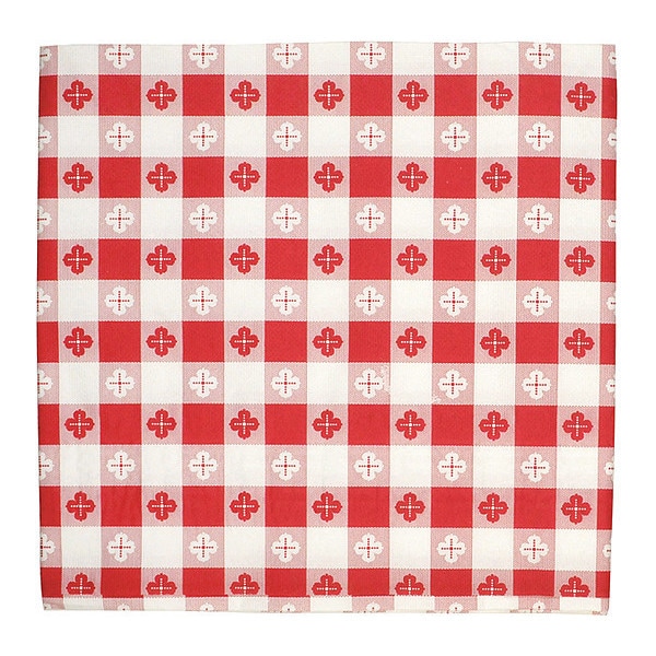 Hoffmaster Red Gingham Tablecover, 54"x54", PK50 220470