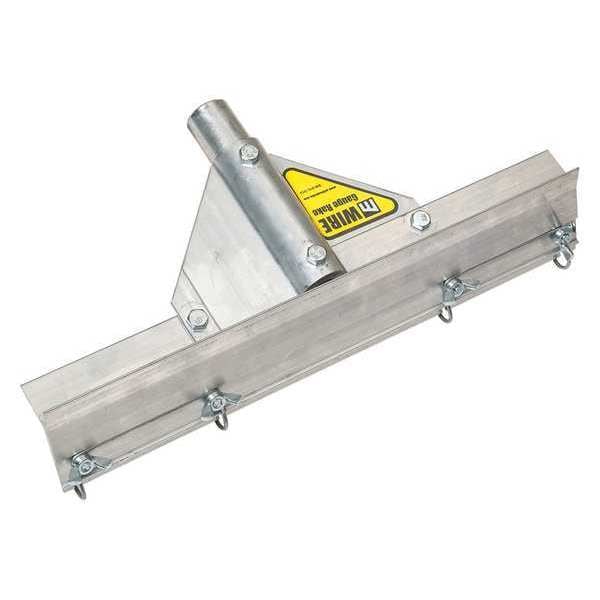 Midwest Rake Wire Gauge Rake, 14" L, Threaded Handle 58714 Zoro