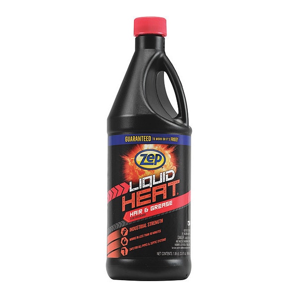 Zep Liquid Heat Drain Opener, 33.8 oz., PK12 ZULH34 Zoro